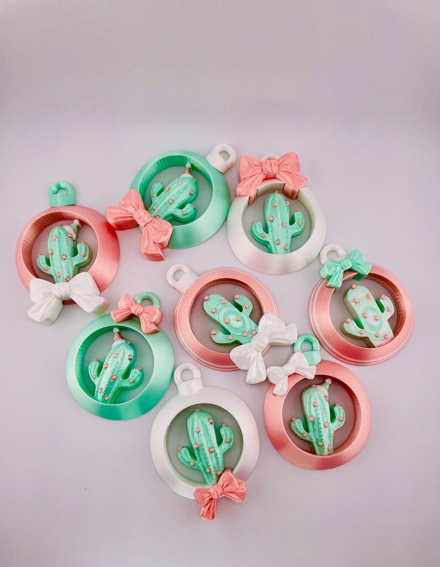 Cactus Ornament Set 3d model