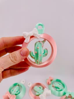 Cactus Ornament Set 3d model