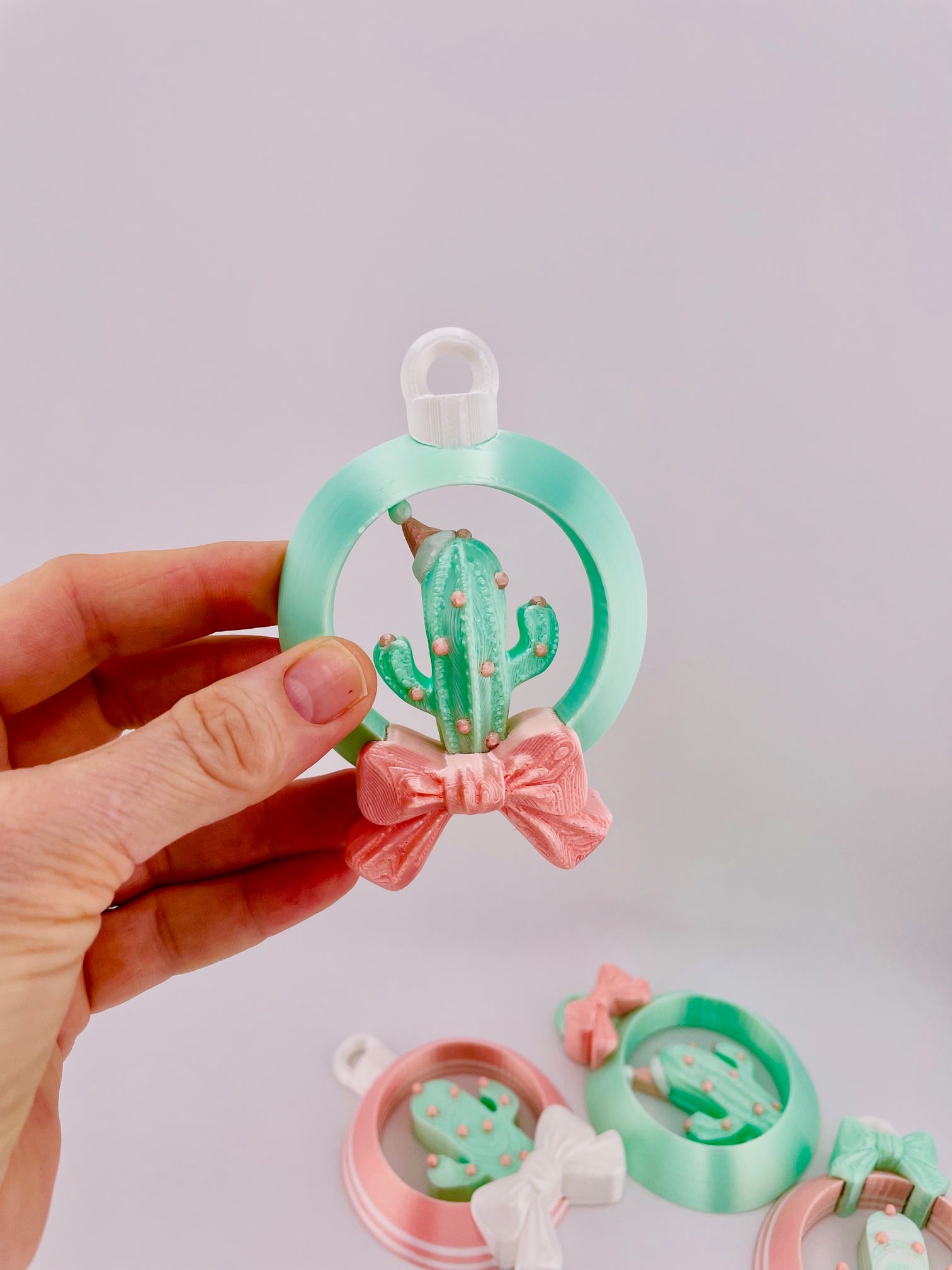 Cactus Ornament Set 3d model