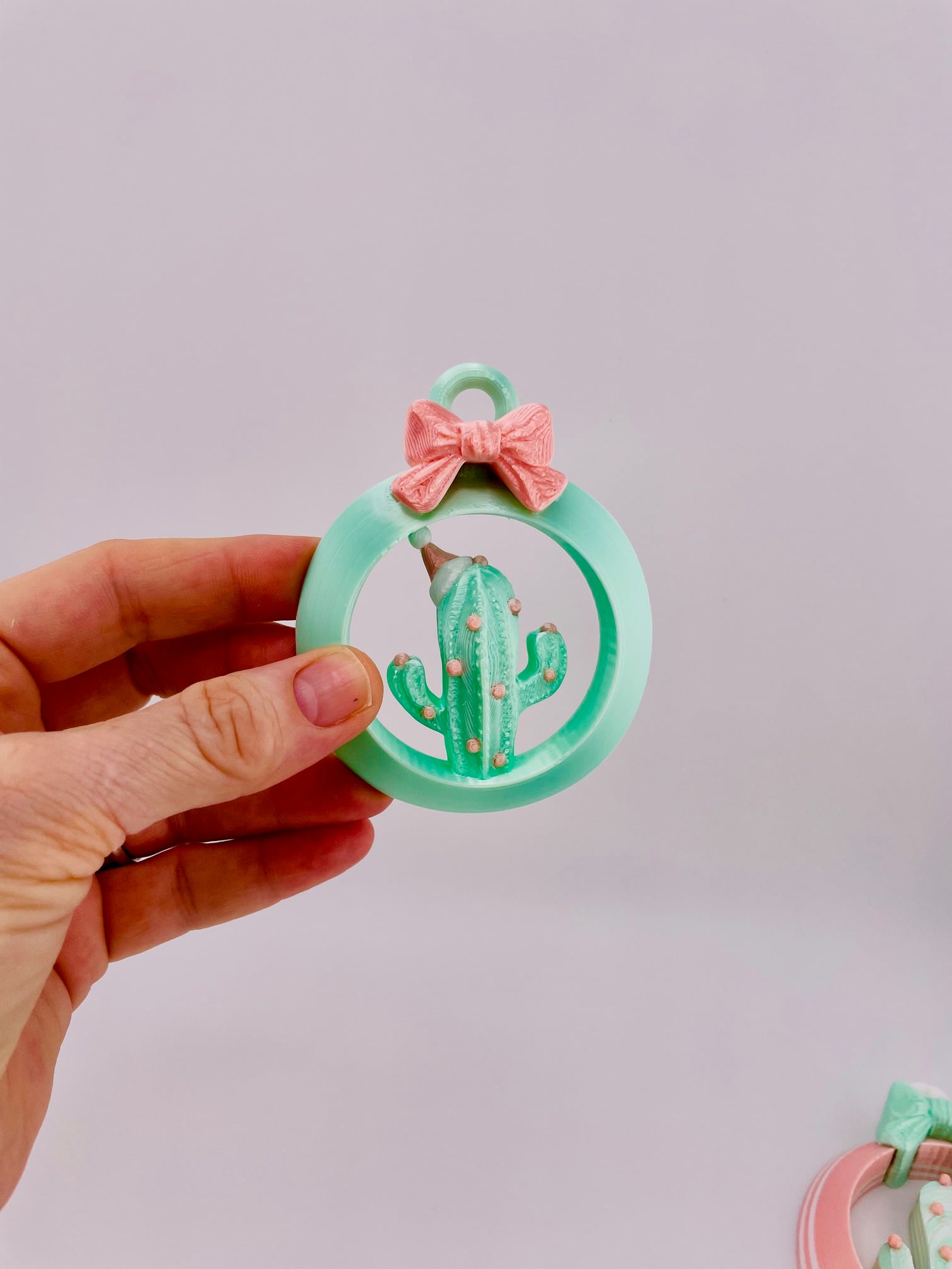 Cactus Ornament Set 3d model
