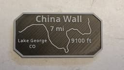 China Wall Maverick's Trail Badge lake George Colorado 3d model