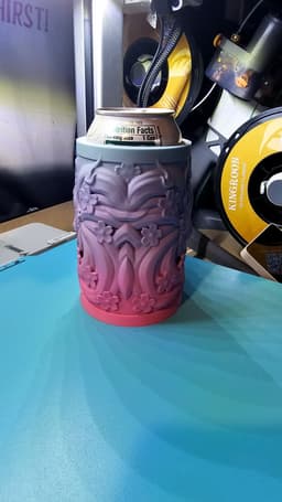 Kitsune Cherry Blossom Tankard Can Holder Qz Combo 3d model