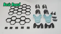 Hextraction Game Boards 3d model