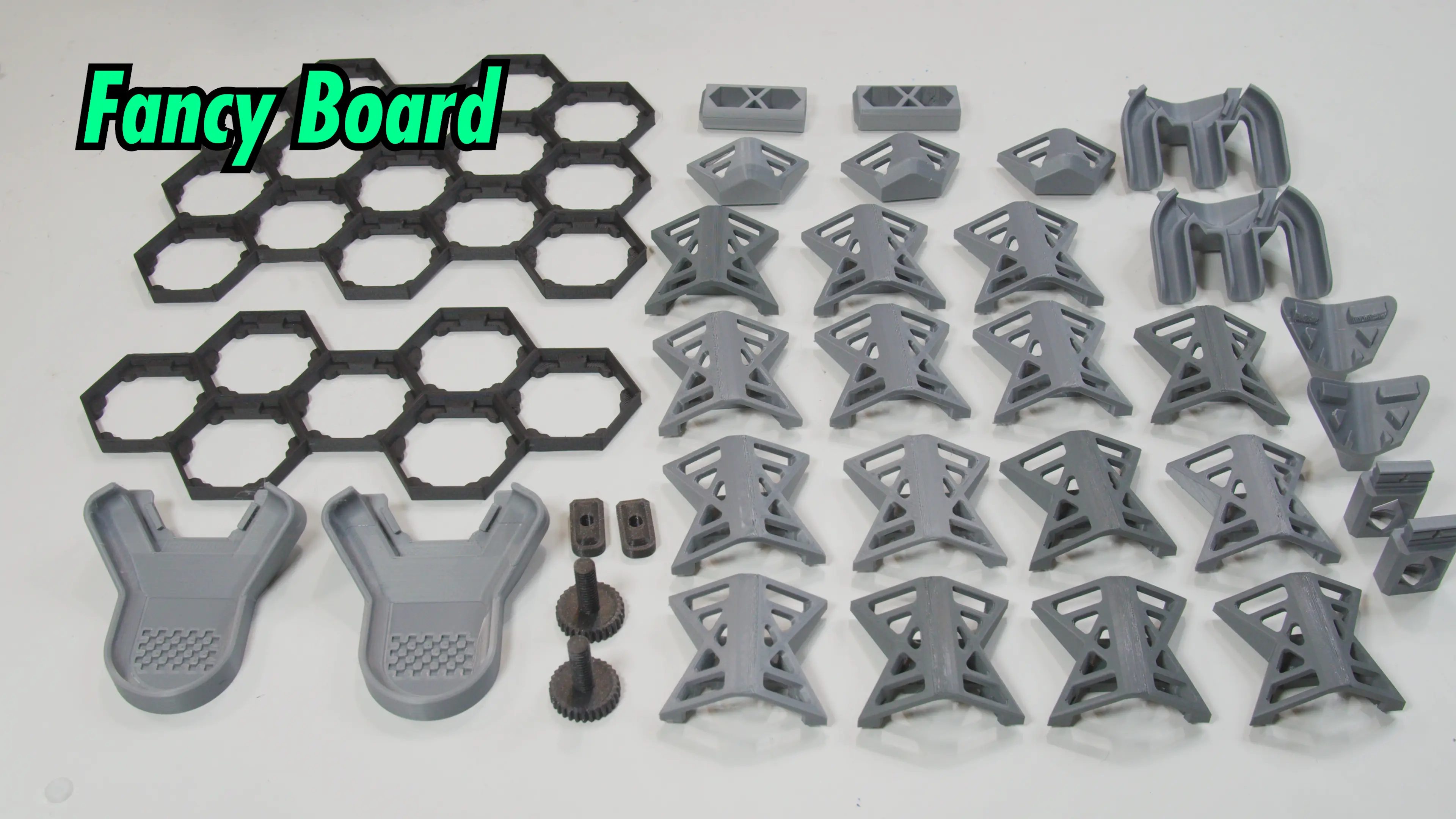 Hextraction Game Boards 3d model