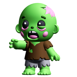 Cute Cryptid Littlest Zombie 3D Printable Figure – Undead Monster STL 3d model