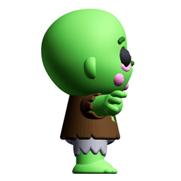 Cute Cryptid Littlest Zombie 3D Printable Figure – Undead Monster STL 3d model