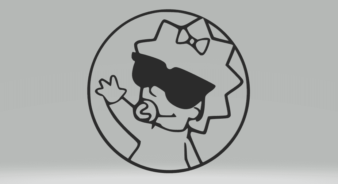 Maggie Simpson 2D-Art.stl 3d model