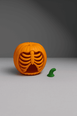 PUMPKIN WITH SPINE - TEALIGHT / HALLOWEEN DECOR / GOTHIC DECOR / HOMEDECOR 3d model