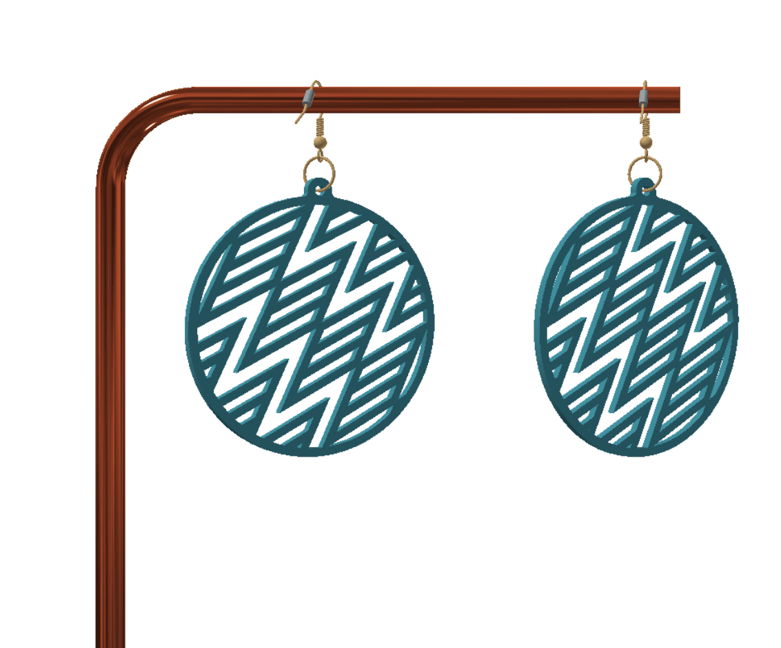 Cute keychain / earrings 3d model