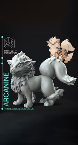 Arcanine - Pokemon - Fan Art 3d model