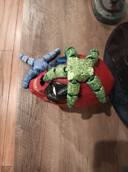 Flexi Starfish - fidget toy - articulated - print in place 3d model