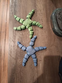 Flexi Starfish - fidget toy - articulated - print in place 3d model