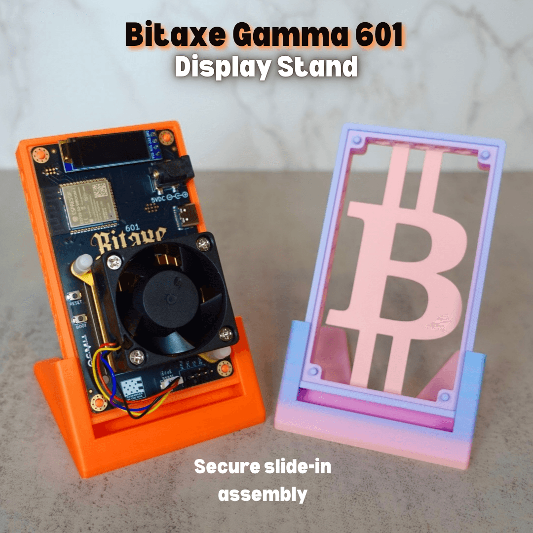 Bitaxe Gamma 601 Display Stand 3d model