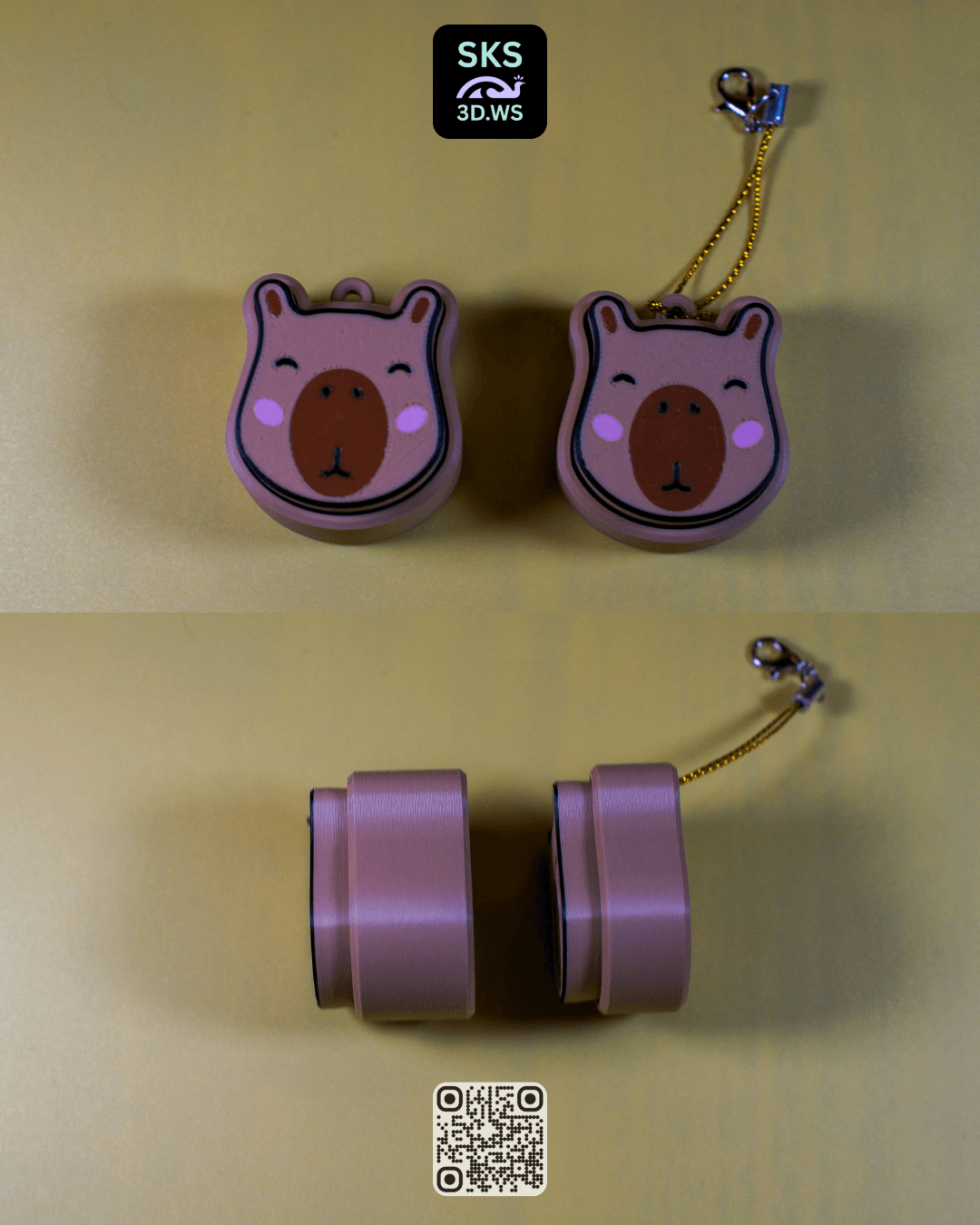 Capybara Keycap clicker 3d model