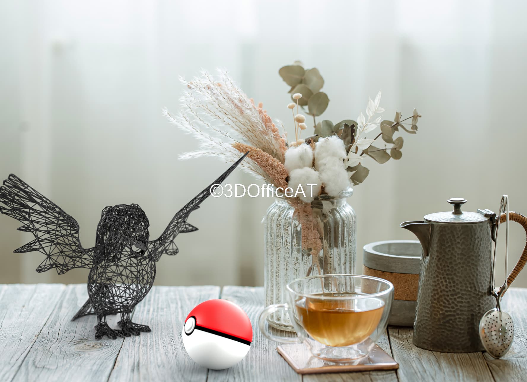 #018 Pidgeot Pokemon Wiremon Figure 3d model
