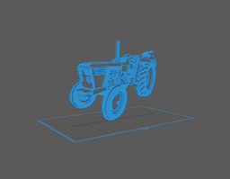 Tractor - Deutz D62 Wall Art 3d model
