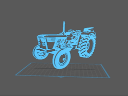Tractor - Deutz D62 Wall Art 3d model