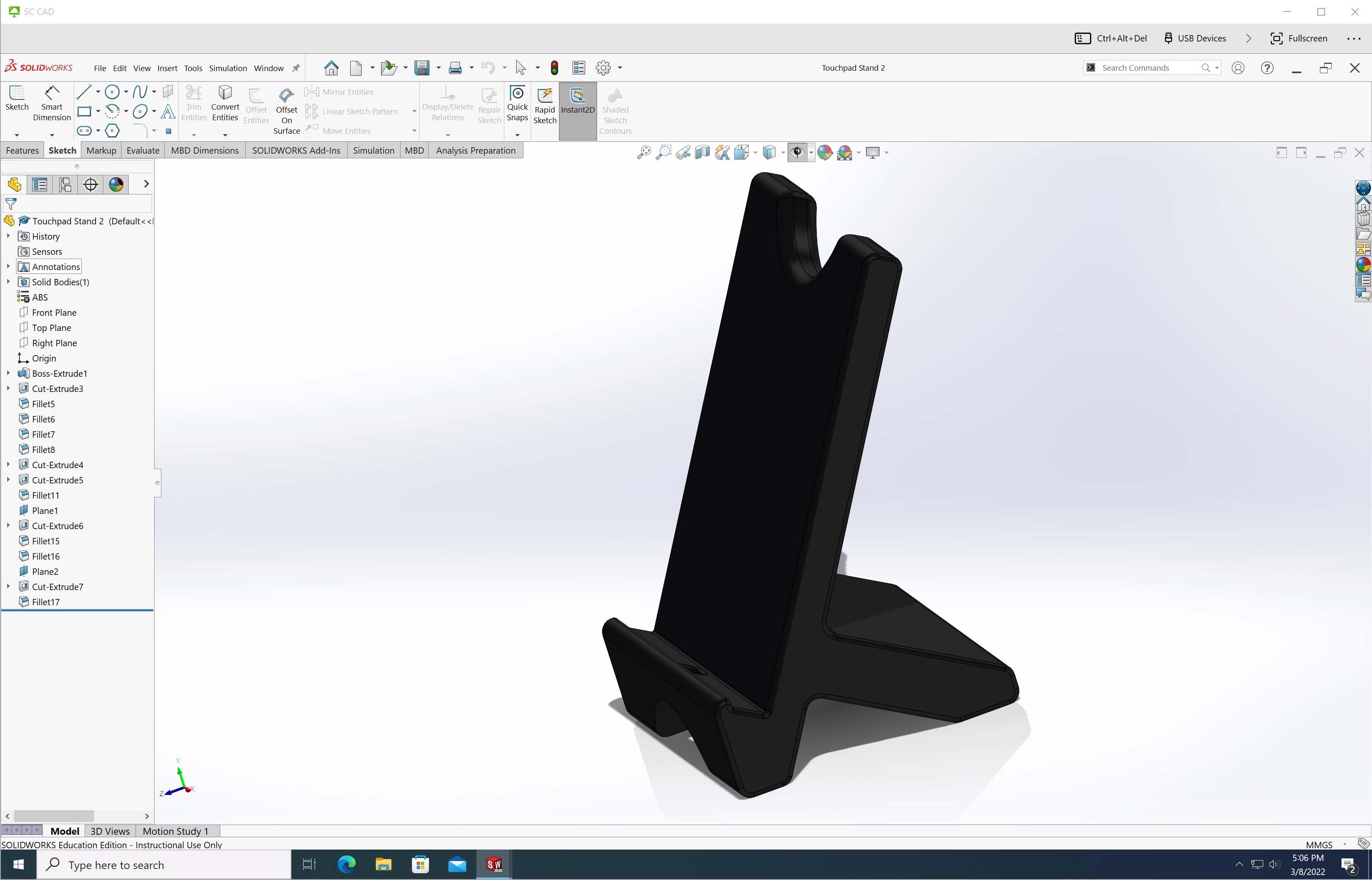Touchpad Stand 2.STL 3d model