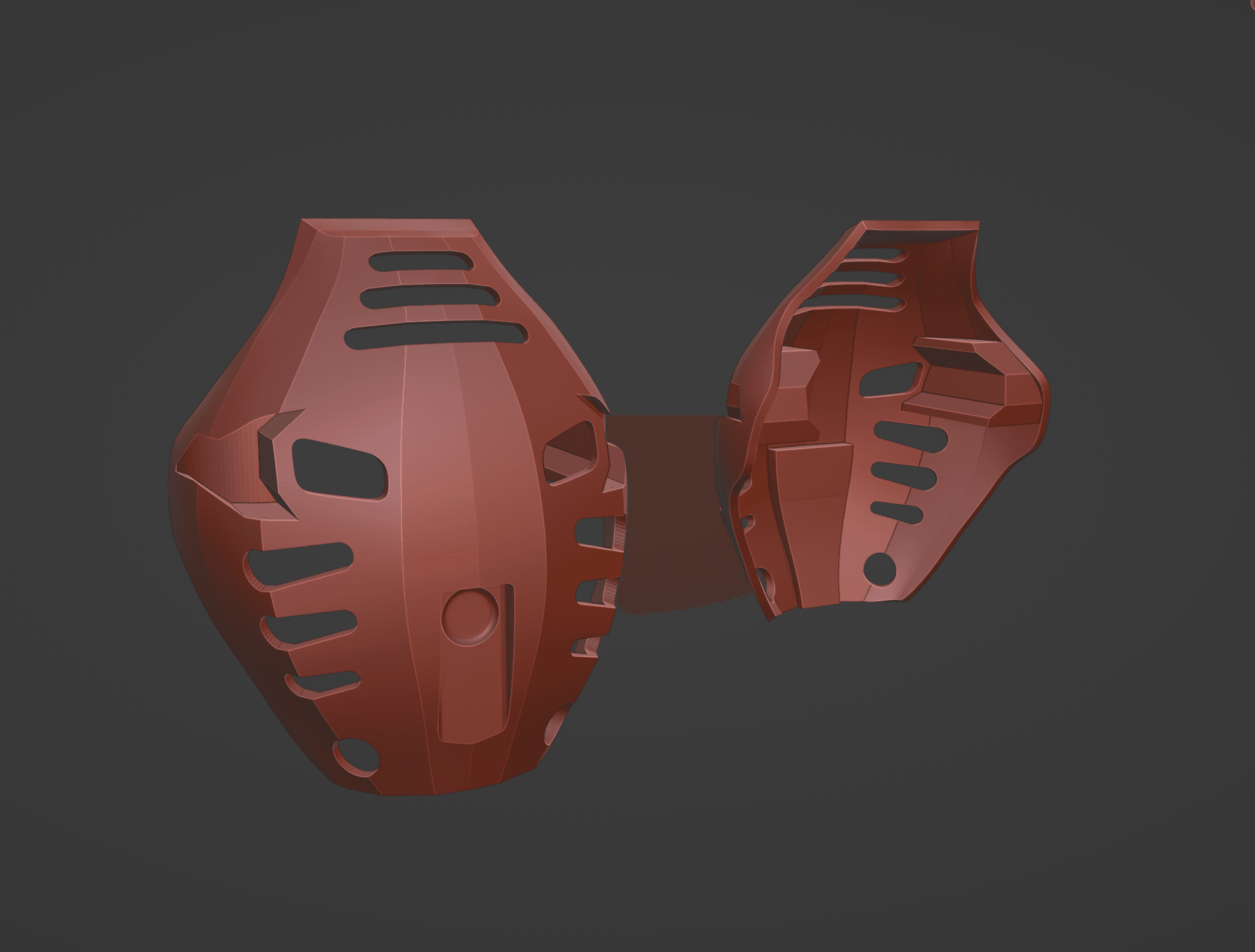 Black Bionicle Mask 3d model
