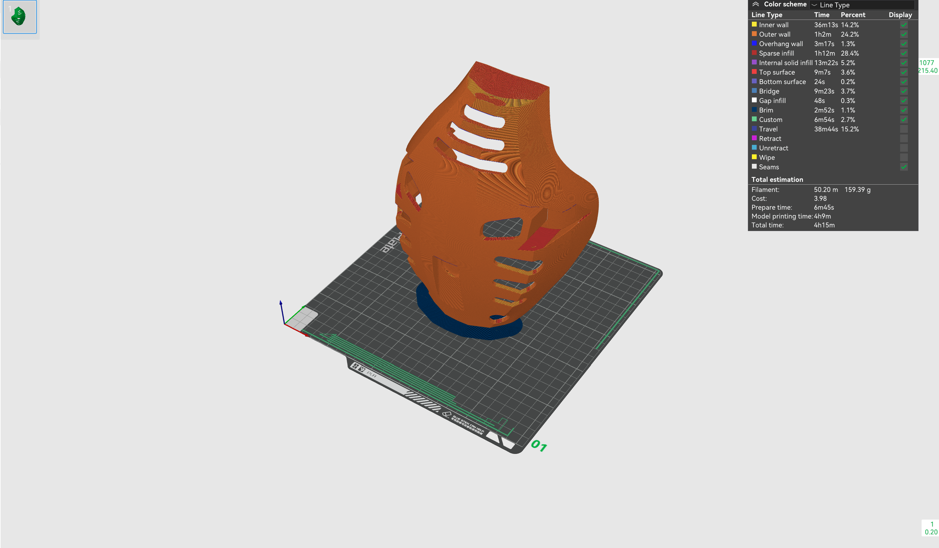Black Bionicle Mask 3d model
