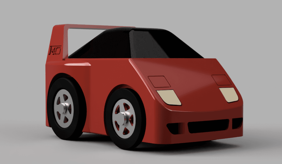 Box Car Racer - Ferrari F40 - A Sliding Dove Tail Box Remix 3d model