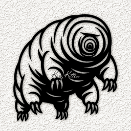 tardigrade bear wall art home decor 3d model