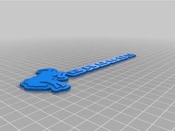 Bronco logo and keychain 3d model