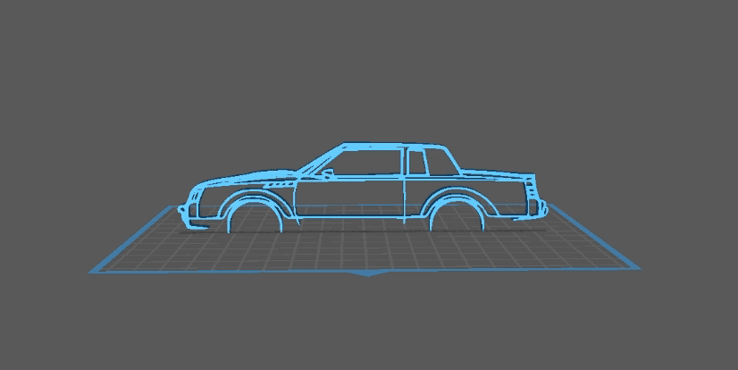 Buick - Grand National Wall Art 3d model