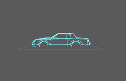 Buick - Grand National Wall Art 3d model