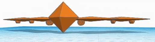 Beacon of Doom - Crystal Stealth Bomber 3d model