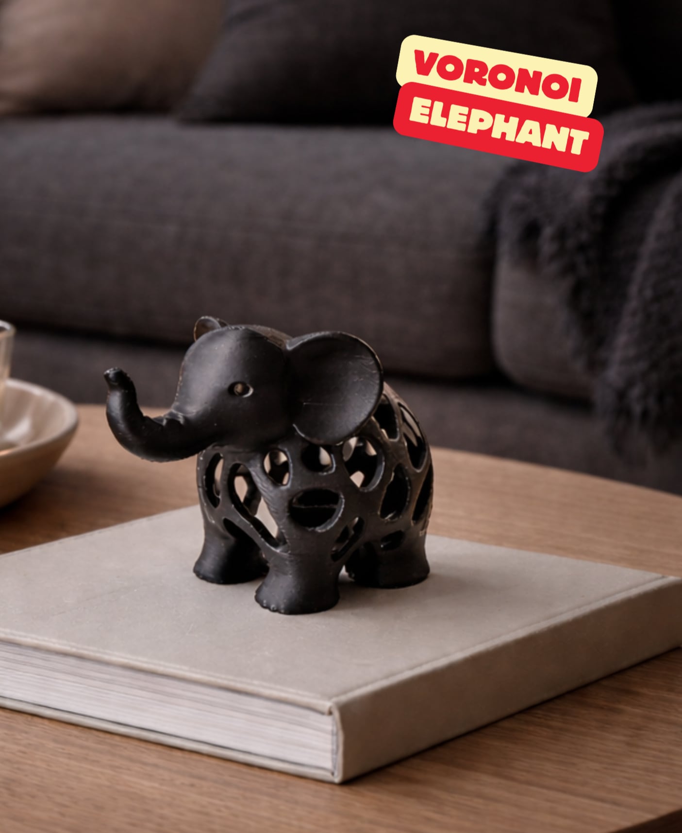 VORONOI ELEPHANT / HOMEDECOR / MODERN DECOR / GOTHIC DECOR / SCULPTURE 3d model