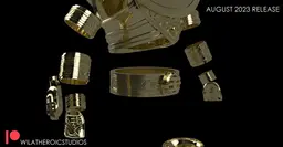 Gold Ranger Armor STL Pack 3d model