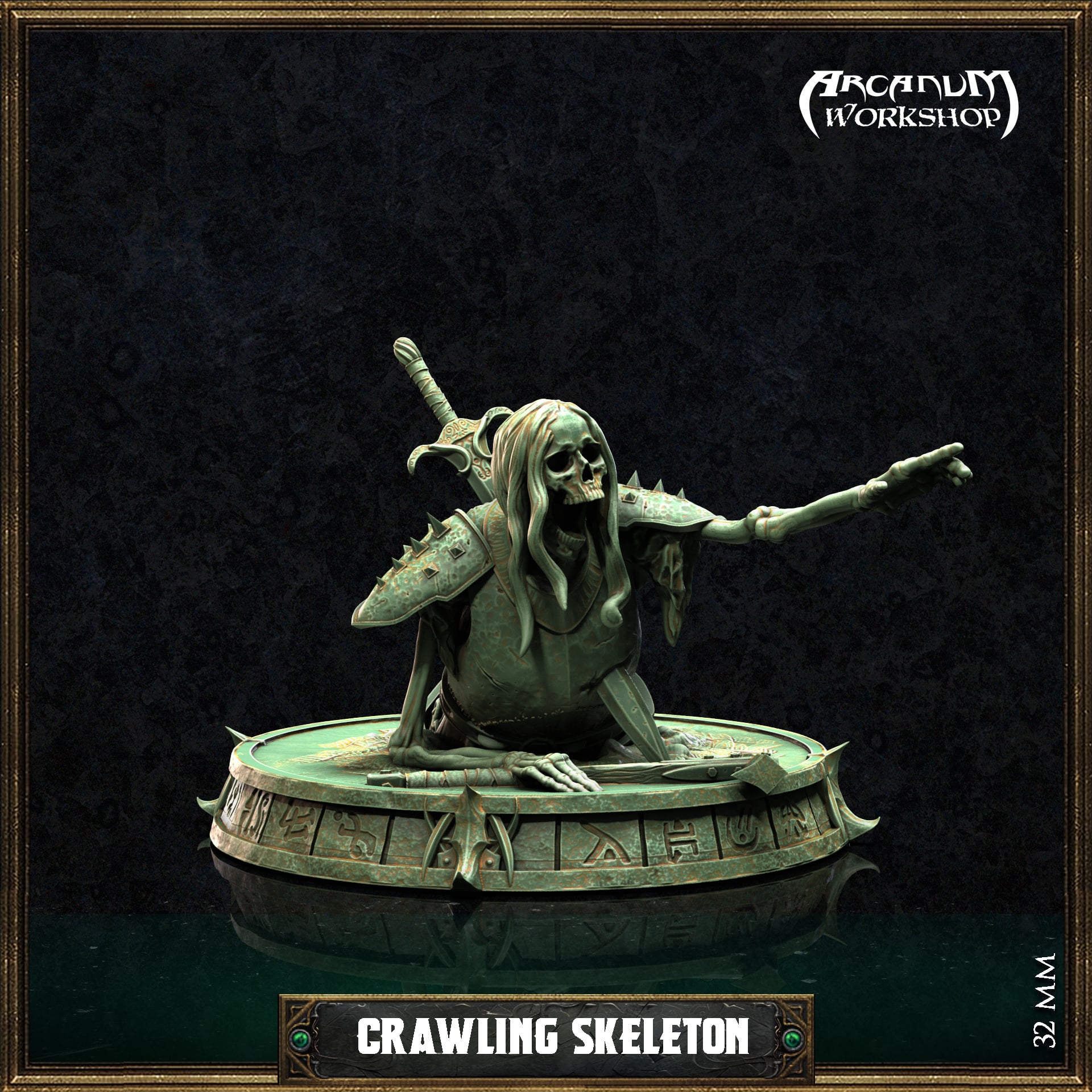 Skeleton Crawling (32mm) 3d model