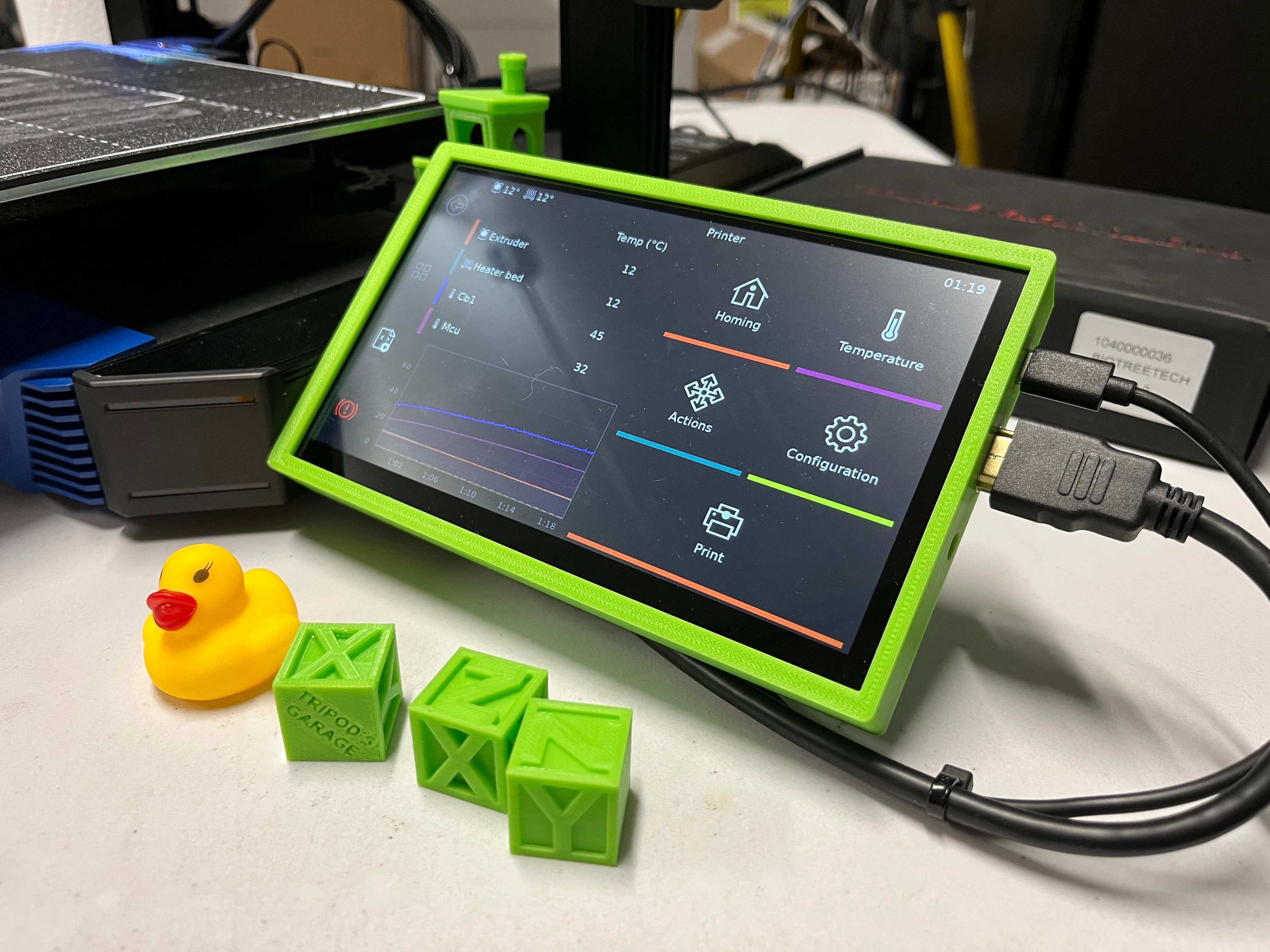 BIQU HDMI 7in Case Front and Back 3d model