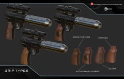EE3 inspired sidearm 3d model