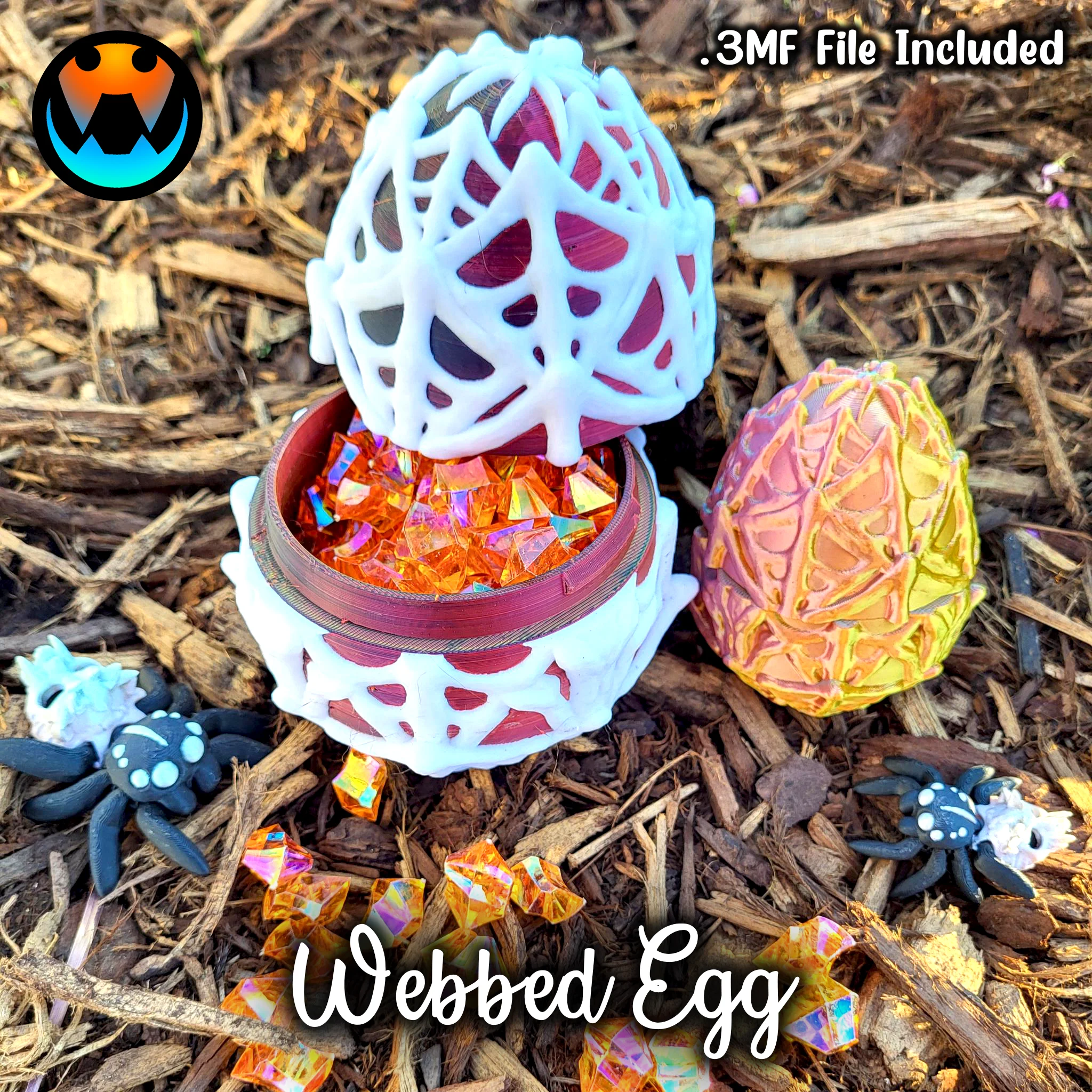 Webbed Egg 3d model