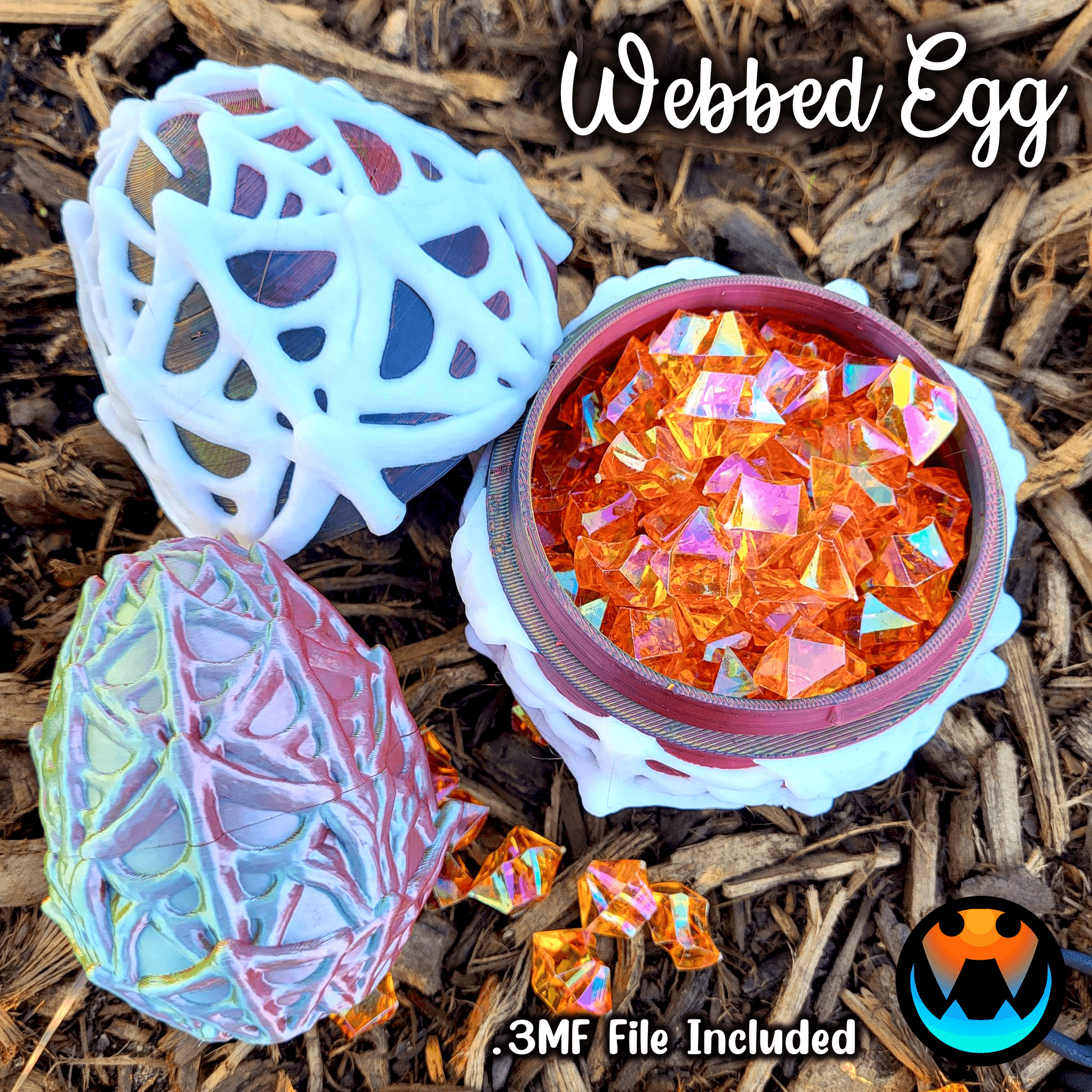 Webbed Egg 3d model
