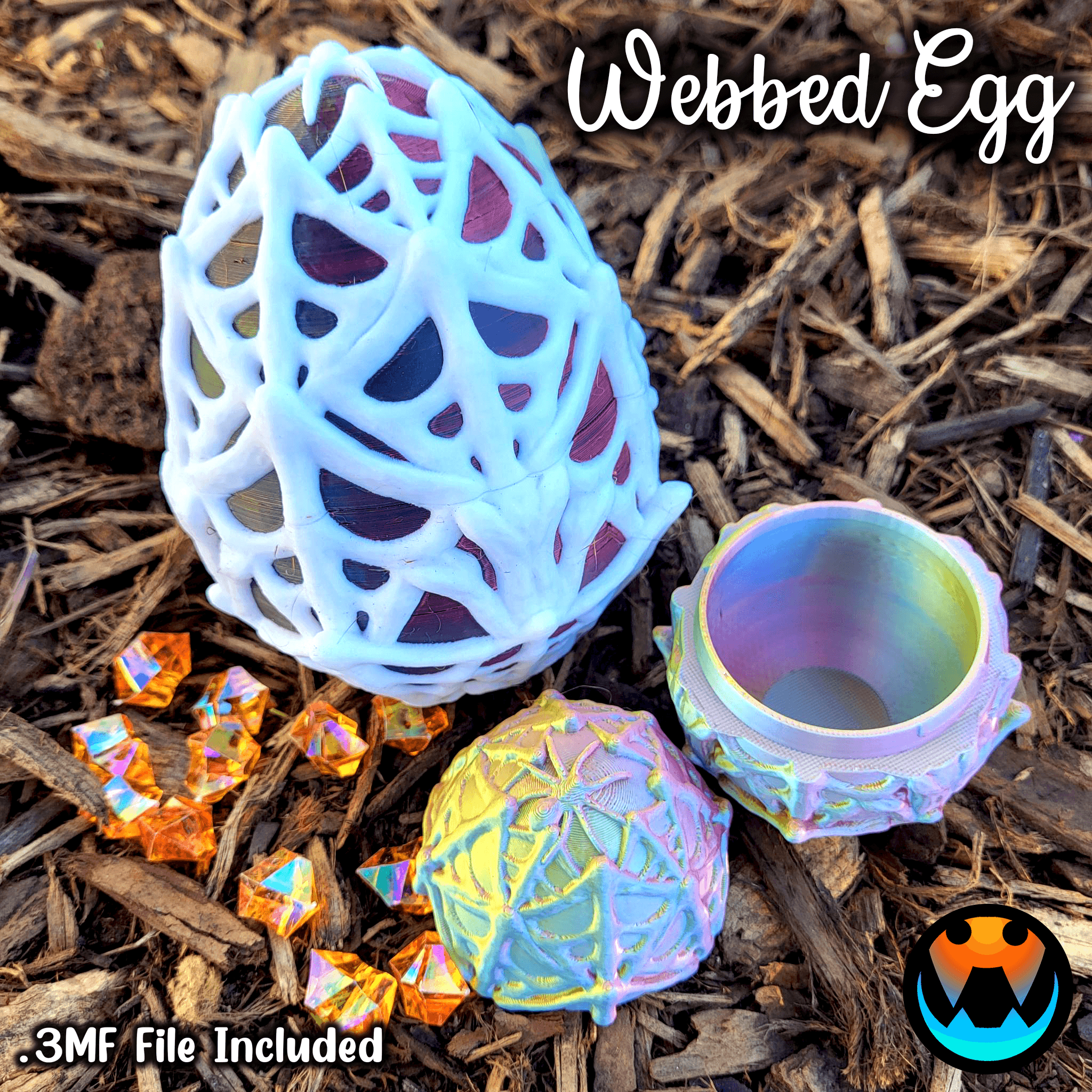 Webbed Egg 3d model