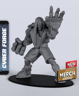 Mam-Ra Xan - With Free Cyberpunk Warhammer - 40k Sci-Fi Gift Ideas for RPG and Wargamers 3d model