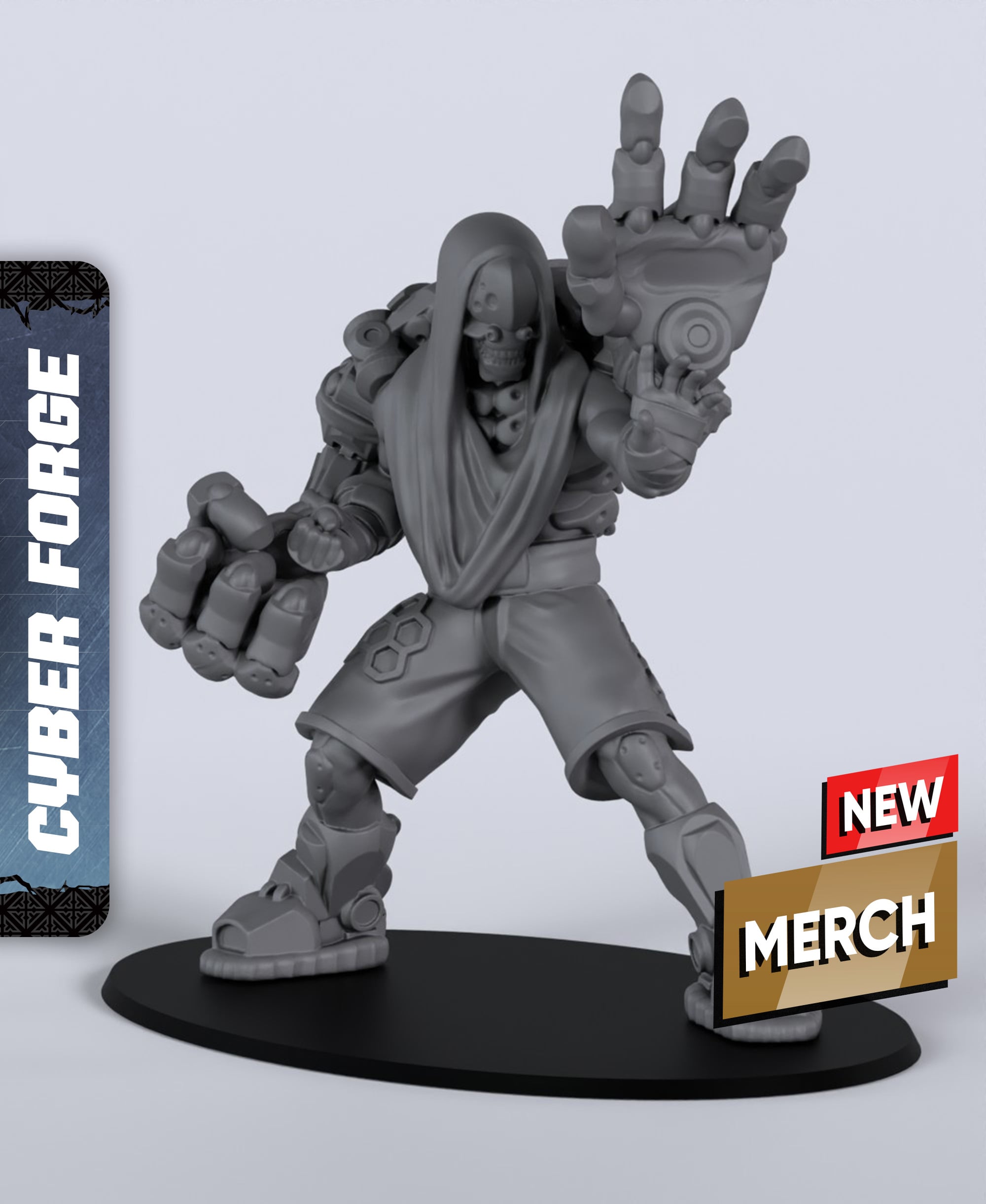 Mam-Ra Xan - With Free Cyberpunk Warhammer - 40k Sci-Fi Gift Ideas for RPG and Wargamers 3d model