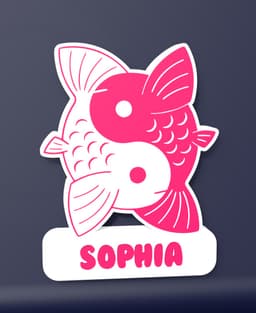 Fish Yin-Yang - LED Strip compatible 3d model