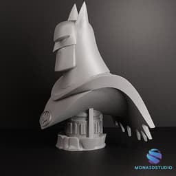 Batman Cartoon Bust – STL + Pre-support 3d model