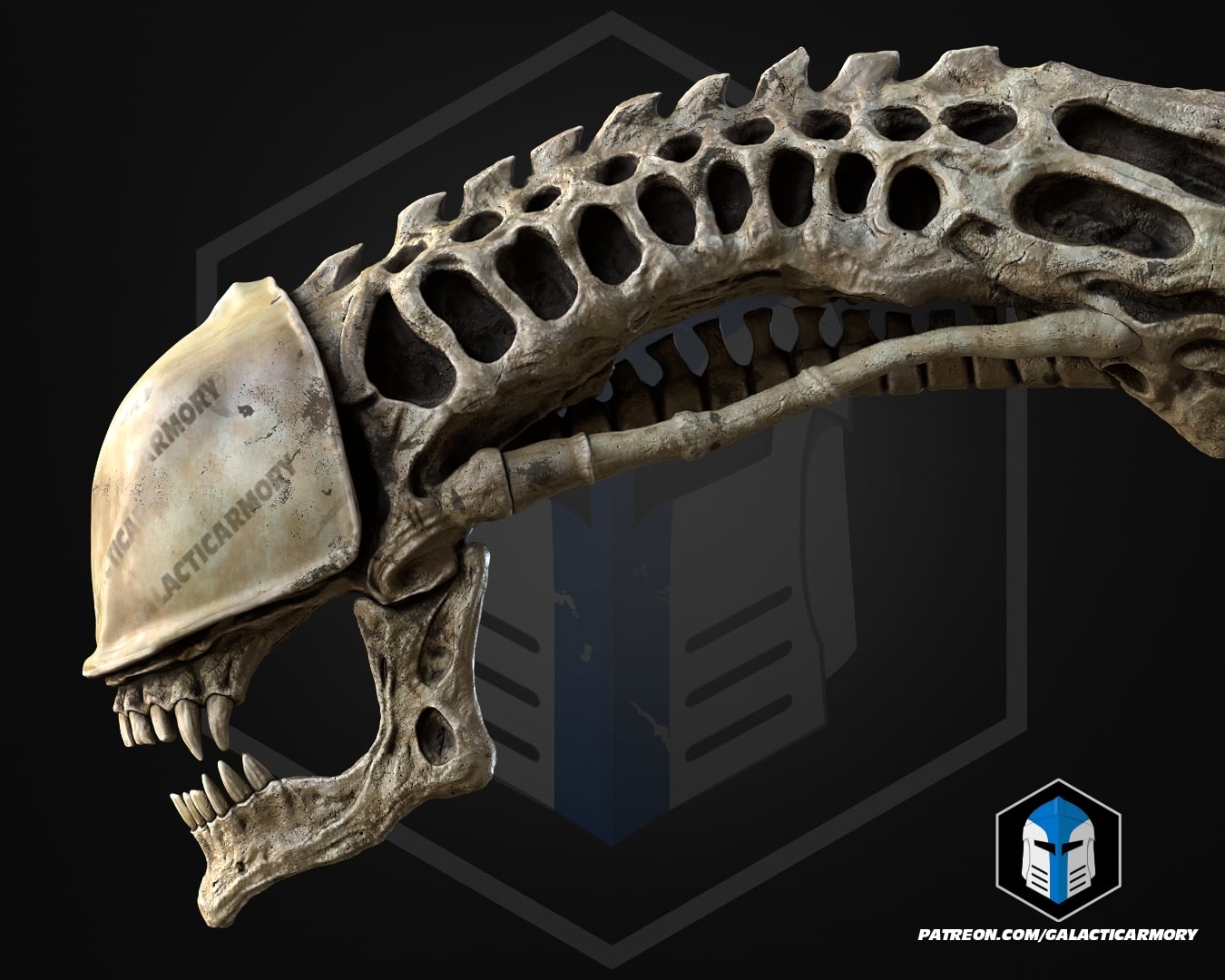 Xenomorph Skull - 3D Print Files 3d model