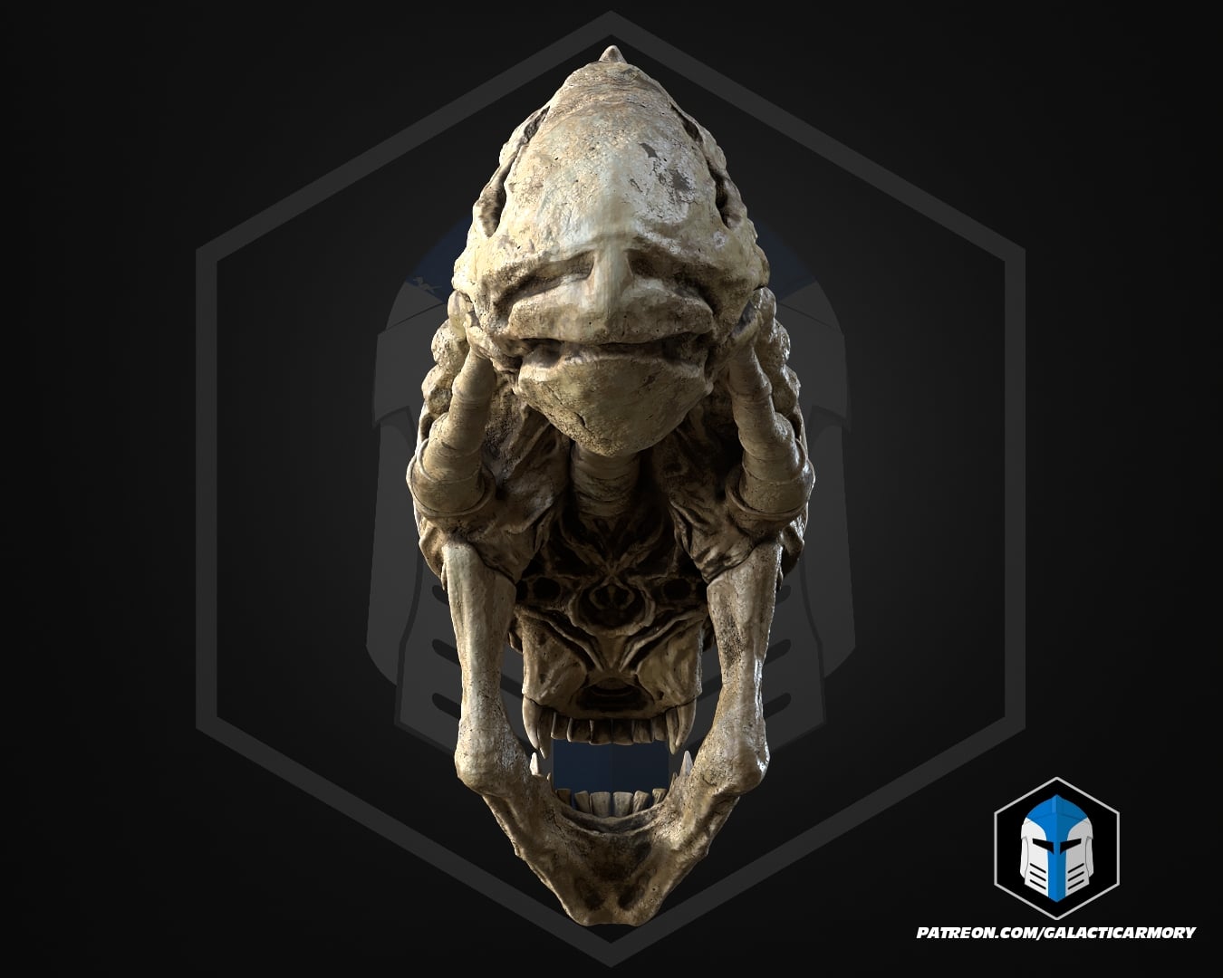 Xenomorph Skull - 3D Print Files 3d model