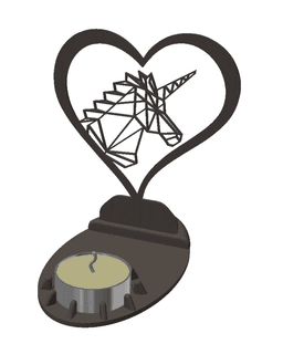 Candle Holder Decoration 3d model
