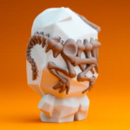 Blob Rocks - Prehistoric Series - Mini Rock Blind Box Collectible Art Toy 3d model
