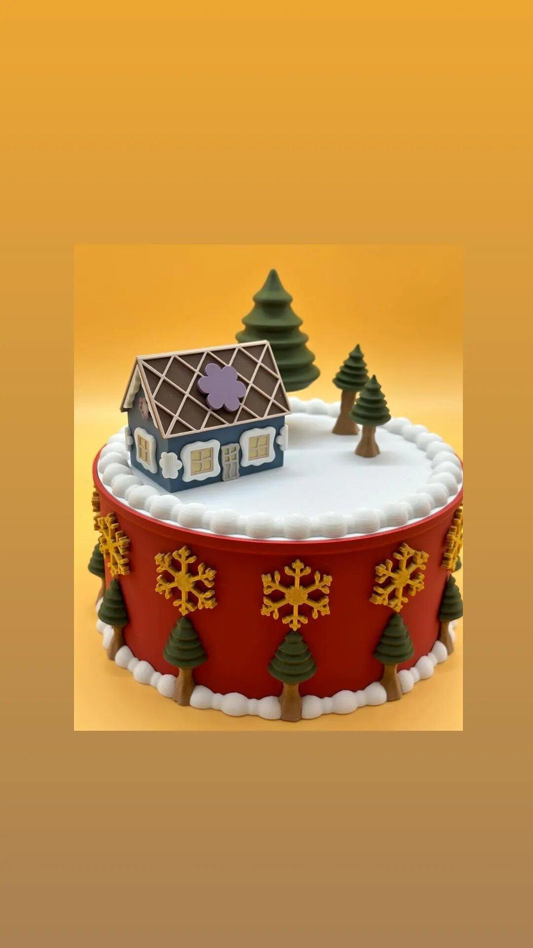 Christmas Cake 3d model