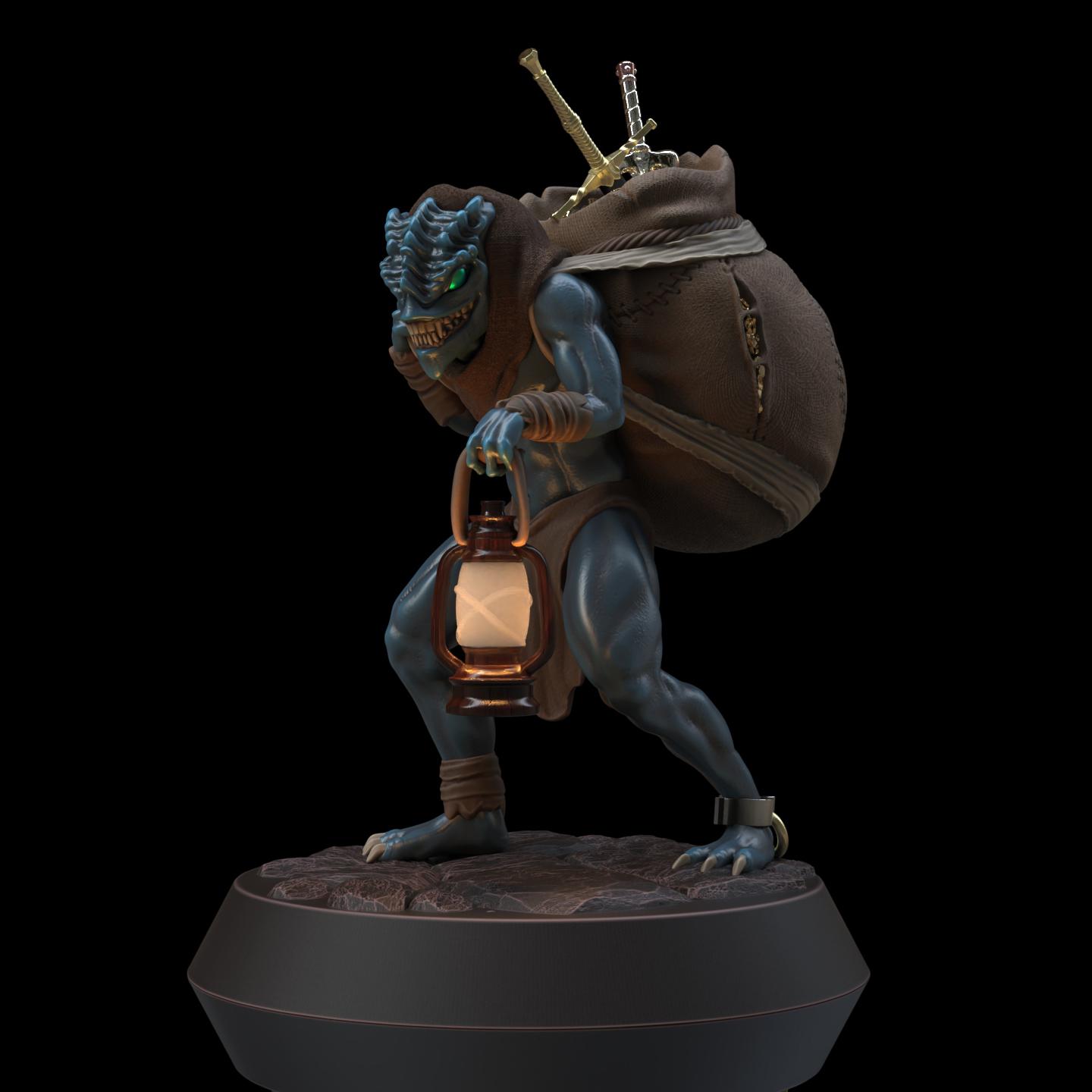 Treasure Goblin (Pre-Supported) 3d model
