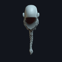 Viking V2 - Custom Action Figure Head 3d model