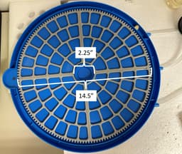Jumbo Quail Egg Tray – Fits Large Circular Incubator (see picture for incubator model)) 3d model